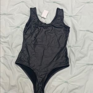 leather body suit
